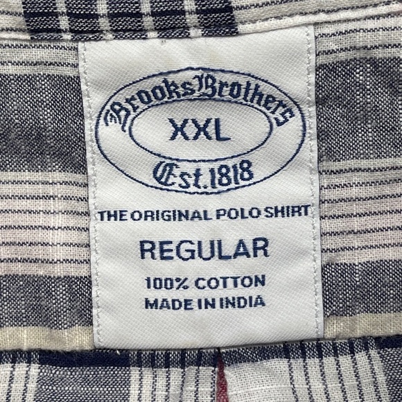 Brooks Brothers Mens XXL Original Polo Shirt Button Up Plaid 100% Cotton - Picture 3 of 14